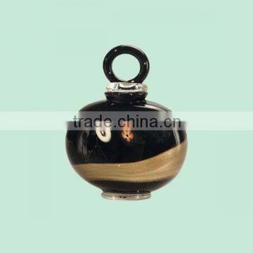 beautiful vintage black decorative porcelain perfume bottle