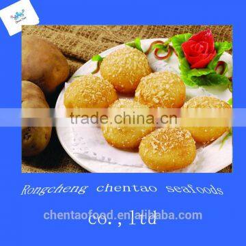 Frozen breaded potato pie