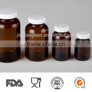 amber pharmaceutical glass bottle