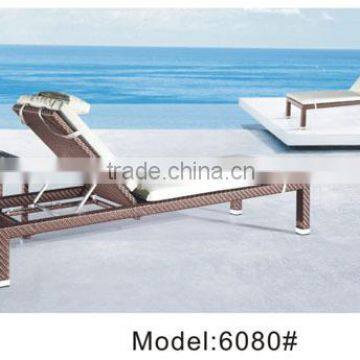 Yoshen outdoor rattan beach chairs sunbed daybed lounger PE rattan SGS