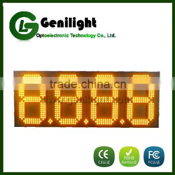 led display gas station