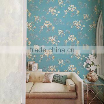 Non Woven Hot Sale Flower Garden Artificial Wallpaper photo-6