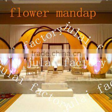 lotus mandap for wedding stage decoration