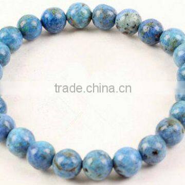 Larimar rounds-19cm beaded Bracelet