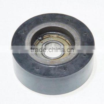 Escalator Step Roller 76.5mm, 76.5x32mm, bearing 6203, 76.5x32x6203, Black