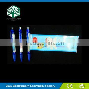 Cheap Logo Banner Pen, Print Logo Ballpoint Pen, Side Retractable Ball Pen