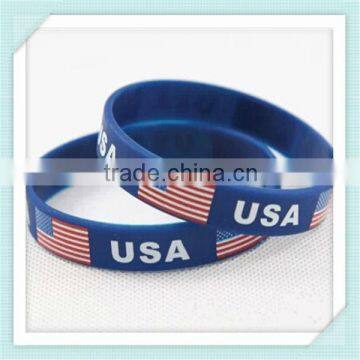 Cheap Promotional Logo Printed Custom Silicone Wristband