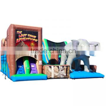 large fun city inflatable adventure slide for adults and kids