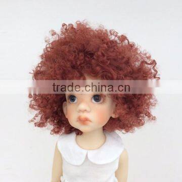 Wholesale Short Brown Kinky Curly Wig for American Girl Doll photo-3