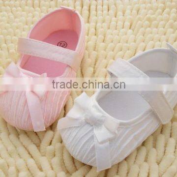 Light princess shoes fold bow Baby Toddler shoes soft bottom baby shoes