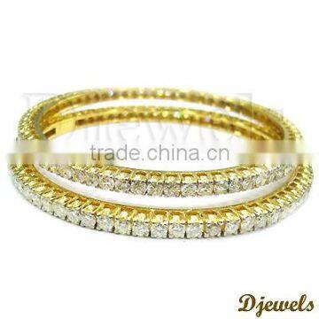 Diamond Bangles , Diamond Gold Bangles, Diamond Jewelry