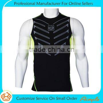 2016 New design fashion custom printed gym tank top for men