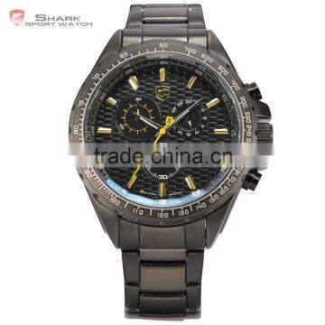 Shark Sport Stainless Steel Back Chronograph Date Day Quartz Wristwatch