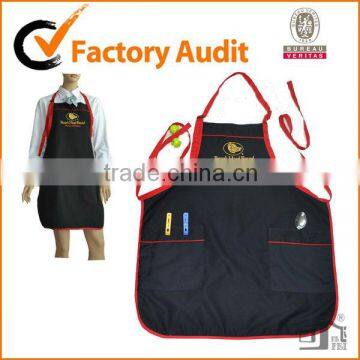 Two pockets Adjustable Neck kitchen cleaning apron uniform