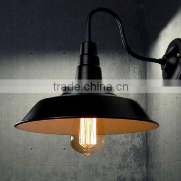 Industrial Metal Wall Lamps In Black photo-4
