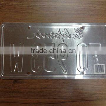 Custom Embossed Metal License Plate Sign photo-2