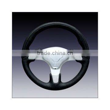 leather cover steering wheel