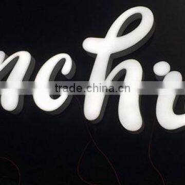 New design stainless steel face lit led channel letter sign