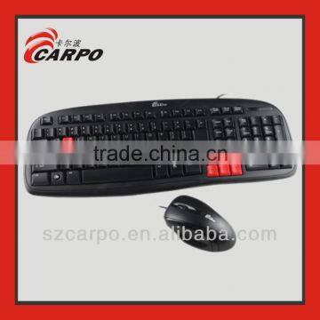 2016 cool and sexy wired mouse keyboard combos T-300
