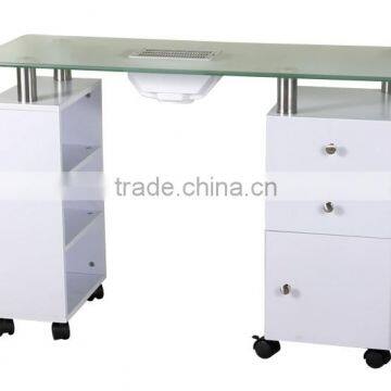 wholesale movable draft fan modern manicure table nail bar tables nail tables for sale