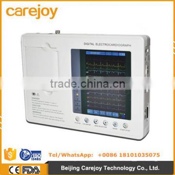 3-channel 12 lead color Screen EKG Electrocardiograph portabel ecg machine