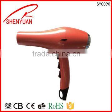 Beauty Store Professional personal care low noise and long life AC motor Hair Dryer