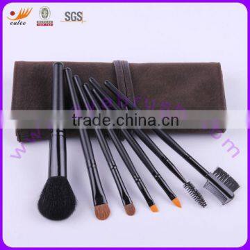 7-pieces Brush Set/Makeup Kit, Made of Goat Hair, OEM and ODM Orders are Welcome