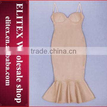 2015 Wholesale PU high quality sexy mermaid bandage dress