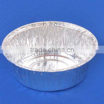 Round aluminum food Container