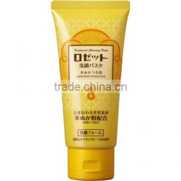 ROSETTE Face Wash Pasta Rice Bran Moisturizing Cleanser 120g