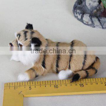 unstuffed plush animals tiger cheap handicraft outdoor gift promotional item