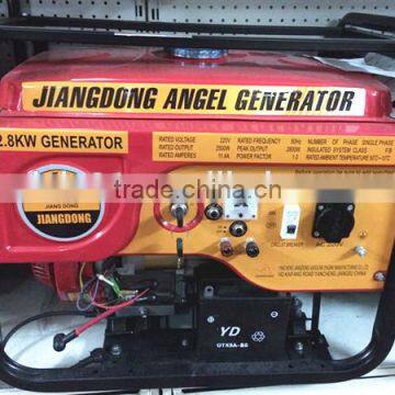 Gasoline generator 2.5kw 220 volt portable generator