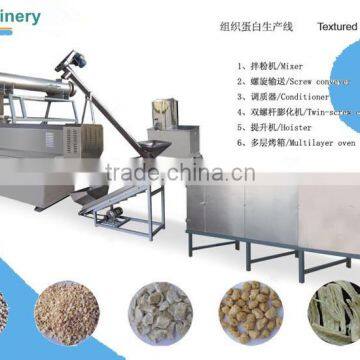 popular Textured Soybean Protein soya nuggets making machine