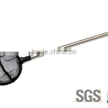 New product stainless steel round fishing nets with telescopic pole