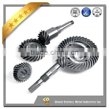 Steel Forging 42CrMo Arc Bevel Gear Shaft with Big size for Marine Equipment