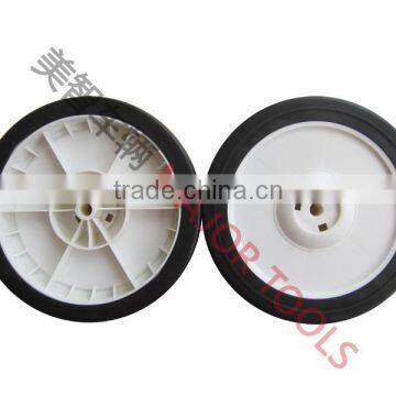 PVC tire/PP rim plastic trolley wheels 9x1.75