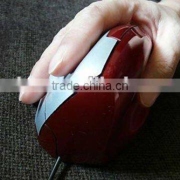 Vertical Mouse ( Ergonomic , Optical , Glossy Red , for Right hand )