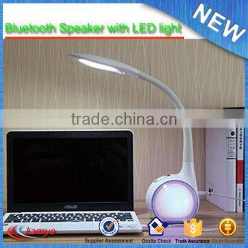 2016 Newest Product Touch Sensor Bluetooth Speaker Desk Lamp With Flexible Neck Lamp photo-5