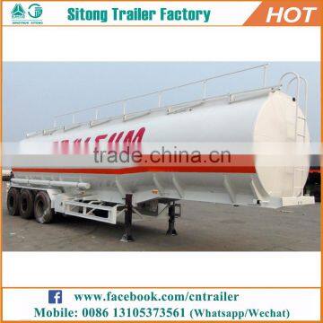 High quality 3 axles 45000 liters quality fuel trailers oil petrol tanker trailer for sale