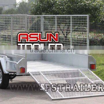 Fully welded Cage Trailer with Ramp (8x5'/ADR/Hot dip Gal) 2017