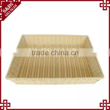 Plastic Rattan Woven Vegetable Storage Equipment for Food Display photo-3
