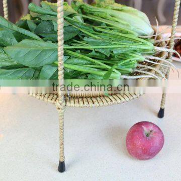 100% Handmade Kitchen 2 Tier Fruit &vegetabal Kitchen Storage Shelf photo-4