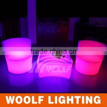 Practical Half Winged Illuminated Shining LED Coffee Chair photo-2