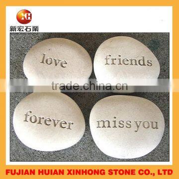Decorative River Stone,memorial Stone Imprinted Words photo-4