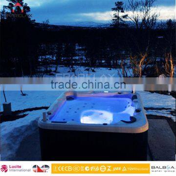Wholesale China Factory Simple Small Acrylic Bath Tub With PU Pillow photo-2