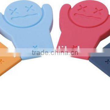 6 Pieces Different Colour Funny Rubber Sliding Door Stopper photo-2