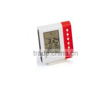 Hot Promotional Plastic Table Clock With Temperature and Humidity for Indoor and Outdoor Use photo-2