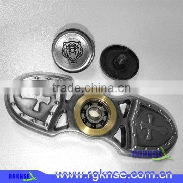 Cool Deisgn Fidget Spinner 2 Caps EDC Wind Spinner High Speed More Than 2 Minutes Hand Spinner Toy 608 Bearing photo-3