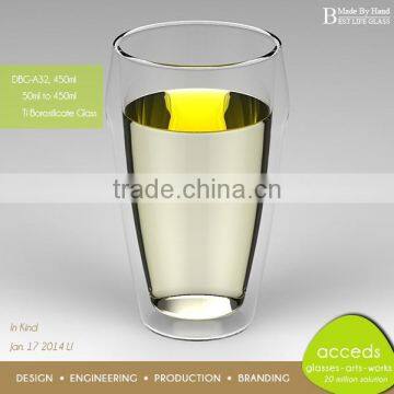 Heat-Resistant Custom New Funky Pyrex Clear Glass Water Mug photo-3