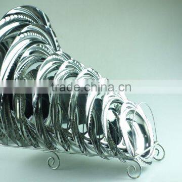 Best Selling Products Multi Size Stainless Steel Plates Dishes, Round Plate Design photo-6